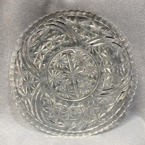 Vintage Stars and Bars Serving Platter Anchor Hocking Glass 1924-1965